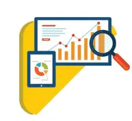 analytics on hr decision icon