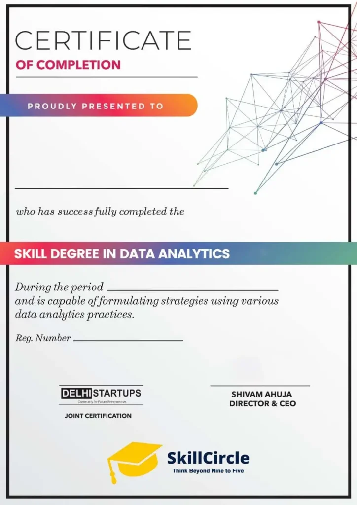 data analytics certficate